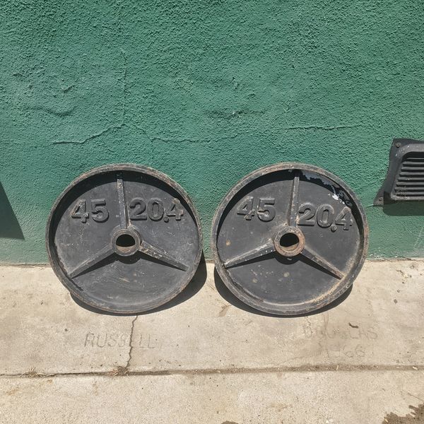 45 lb Olympic Weight Plates (Pair) - 20.4 kg